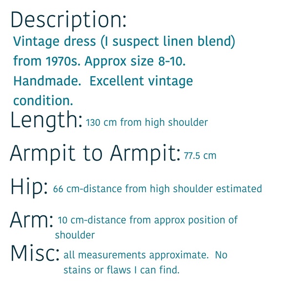 Vintage 1970s Caftan Dress in Bold Chevron Pattern. Excellent Vintage Condition - Picture 8 of 8